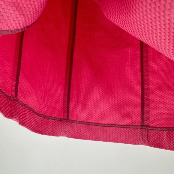 Talbots Pink Cotton Woven Button Front Side Zip Casual A-Line Skirt Size 6P FLAW - Picture 3 of 12